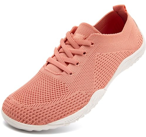 CMZSMM Womens Barefoot Shoes Slip on Slipper Fashion Sneakers Gym Yoga Casual Walking Tennis Jogging Sport Lightweight Breathable Minimalist Trainers Pink Size 7