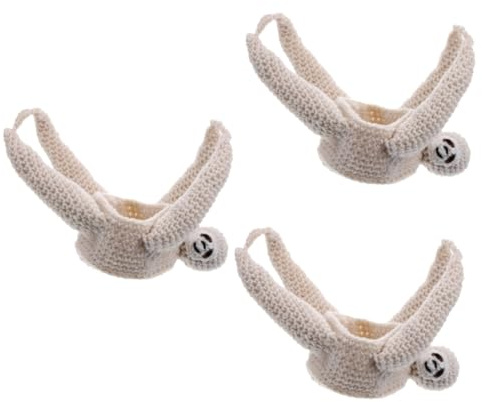 HEMOTON 3pcs Crochet Plant Hanger Hanging Planter Sloth Design Home Decor Wall Hanging Decor for Indoor Outdoor
