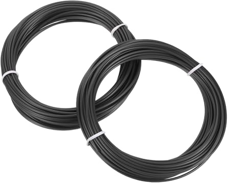 sourcing map 3D-Stift-Filament, 1,75 mm Durchmesser, 10 m Länge, PLA-3D-Druckstift-Filament-Nachfüllpackungen für 1,75 mm 3D-Druckstift, Schwarz, 2 Stück