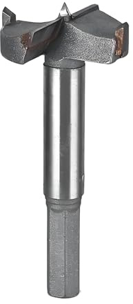 Forstner Drill Bit, Heavy-Duty Cemented Carbide Woodworking Hole Saw HSS Drill Bit for Bench Drill/Hand Drill/Solid Wood, Suitable forCork, Splint, Plywood, Particle Board,Plastic Plywood (35mm)