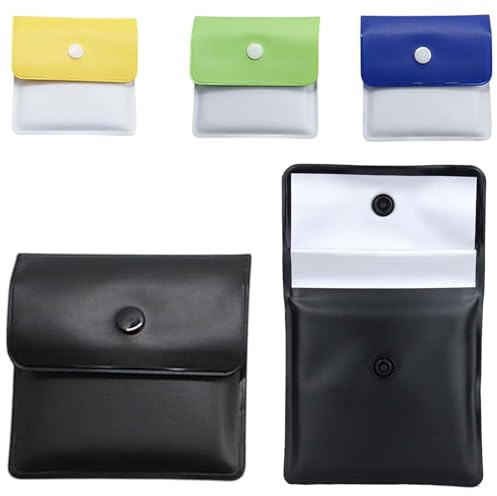 4 Pcs Portable Pocket Ashtrays, portable ashtray pouch, Fireproof Pocket Ashtrays Smell Proof Bag Cigarette Case Accessories Litter Tray(4 colors available)