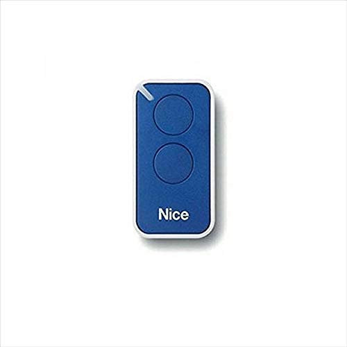 NICE INTI2B Bleu 2-canaux Télécommande radiocommande, 433.92Mhz rolling code compatible avec FLOR-S, ONE, FLORE, INTI émetteurs.