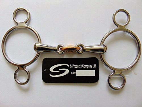 Continental 3 anello morso snodato rame Lozenge cavallo olandese a 2 vani, 5.0