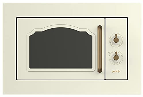 Gorenje BM235CLI Mikrowelle, kombiniert, 23 l, 800 W, elfenbeinfarben – Mikrowelle, kombiniert, 23 l, 800 W, drehbar, elfenbeinfarben)