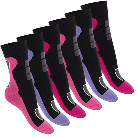 Footstar Damen Thermosocken (6 Paar) Warme Vollfrottee Wintersocken
