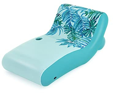 Bestway Inflatable Luxury Lounger Pool Float, Pool Floating Toy with Durable Cup Holder for Adults and Kids
