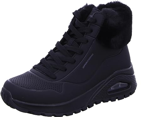 Skechers Uno Rugged Fall Air, Stivali Donna, Black, 38 EU