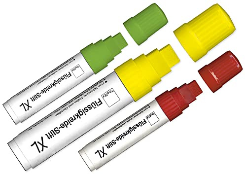 TimeTEX Flüssigkreide-Stift XL - gelb - für Tafeln und alle glatten Oberflächen - TimeTEX 62423