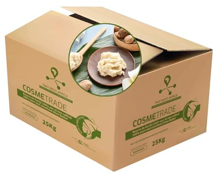 Manteca de Karité 100% Pura y Natural - Sin refinar 25 Kg - Grado A - Con Certificado de Análisis | extracción por presión en frío