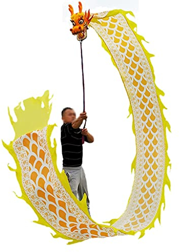 NOBRIM Drachentanz Dragon Dance Ribbon Chinese Folk Throw Streamer, 20 Fuß / 26 Fuß / 33 Fuß lang zum Spielen/Gymnastik Spielen im Freien