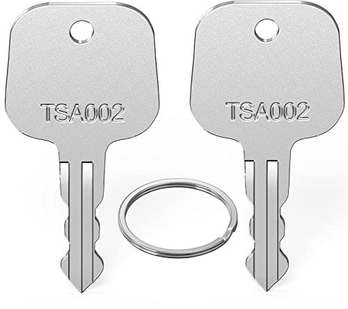 TSA002 - Custodia multifunzione per chiavi principali, Ancable 2 pezzi TSA chiavi per bagagli valigie pollici