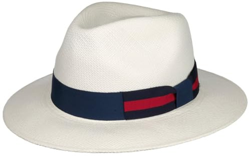 Stetson Vondrio Traveller Panamahut Hut klassischer Stil UV-Schutz 40+ Made in Ecuador Unisex Frühjahr Sommer Natur XL (60-61 cm)