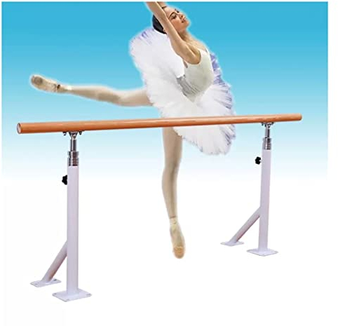 Ballettstange Ballettstange aus Stahl for Erwachsene und Kinder, anhebbare, am Boden montierte Feste Verlängerungsstange, Holzhebel (Size : 2M/6.6FT)