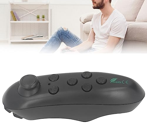 Tonysa Mini Telecomando VR, Telecomando VR per Android, Joystick Timer Selfie Bluetooth Wireless, Controller di Gioco Gamepad Wireless per Android, per iOS, per PC (Nero)