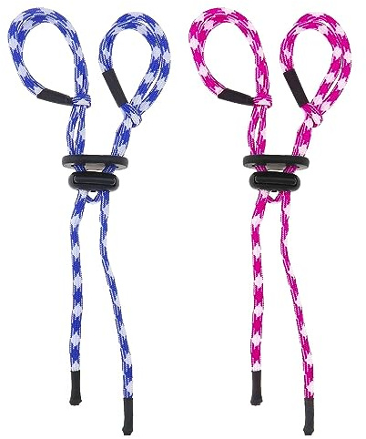 ECSiNG 2pcs Sangle Doigt Réglable pour Arc Recurve Corde de Doigt Accessoires de Remplacement pour Arc Classique Rose Et Bleu