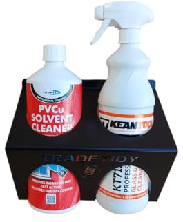 Glass & Solvent Cleaner Holder Steel Van Rack – TradeTidy Black