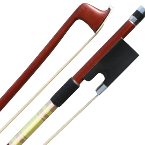 ARCRAW Violinenbogen 4/4 volle Größe Brasilien IPE Holz klassisches französisches Modell runder Bogen für Violinisten Fiddlers Lehrer Student Professional