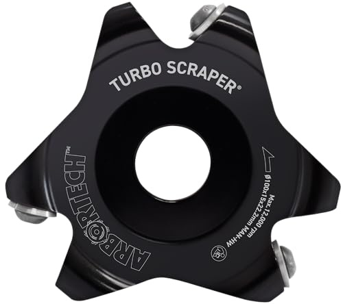 ARBORTECH TURBO Scraper Ø100 mm Frässcheibe für Winkelschleifer | Zur Holzbearbeitung schneidet im negativer Winkel IND.FG.600