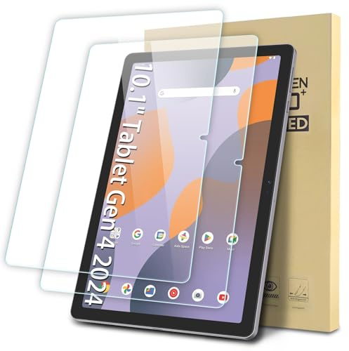 Suppeak 2-Pack Screen Protector Compatible with Onn 10.1 Gen4 Tablet (2024 Model), Tempered Glass Clear Film, Anti-Scratch, 9H Hardness, Easy Installation