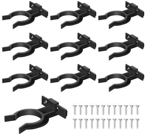 KüChen Sockelleisten Clips, 10 Stück KüChe Sockel Sockelleiste KüChe Clips mit 22 Schrauben, KüChe Sockel Clips Küchensockel Befestigungsclips für 32-35mm Küchenfüße Schwarz