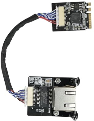 WayPonDEV M.2 A chiave E a modulo Ethernet 2,5 Gigabit, in-tel i225 i226 2.5G Ethernet Server NIC,10/100/1000/25000 Mbps RJ45 LAN, scheda di rete multi-Gigabit M.2, supporto 2230 (15 cm, i226 M.2 A+E