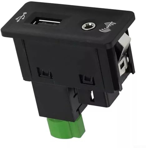 Aprilsunnyzone Presa USB Adattatore Interfaccia AUX Per Golf 7 Per MK7 Per Touran 5Q0035726E, Facile Installazione, Resistente all'usura, Indeformabile
