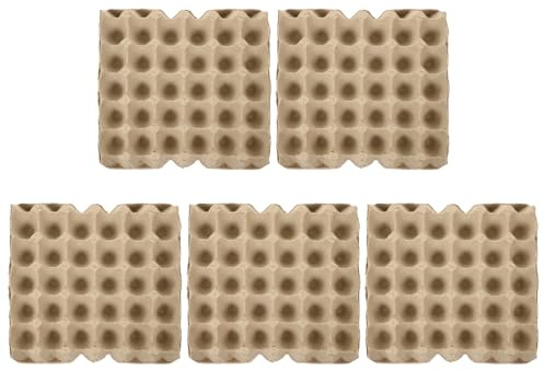 Hemobllo Scatole per Uova in Polpa di Carta Beige 30 Pezzi Resistente e Organizza Frigorifero per Conservazione Uova Sicura