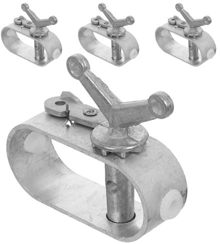 Angoily Set 4 Tenditori per Cavo in Acciaio Resistente per Strutture Agricole e Coperture Piscina Utensile di Tensionamento Filo per Uso Agricolo e Giardinaggio Strumento Tenditore per