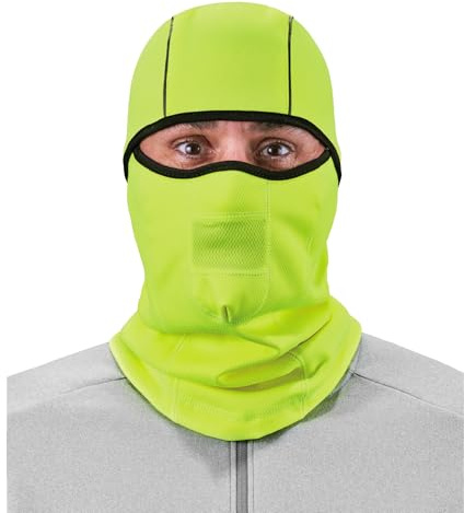 Ergodyne N-Ferno 6823 Balaclava Ski Mask, Wind-Resistant Face Mask, Hinged Design to Wear as Neck Gaiter