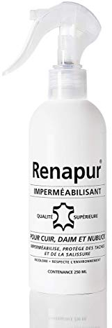 RENAPUR Imperméabilisant pour Cuir, Daim, Nubuck et Tissus 250ML (Marque Française)