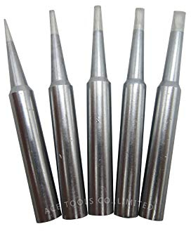 5 Stück Ersatz-Lötspitzen für SP40L SP40N SP40NUK SP40NUS SPG40 WP25 WP30 WP35 WLC100 ST 40-Watt-Lötstationen Enthalten sind die Lötkolbengriffe und Lötspitzen