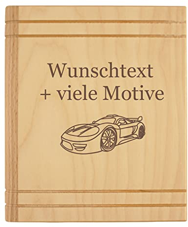 Spardose mit individueller Gravur - viele Motive - einsetzbar als Sparschwein, Urlaubskasse, Mannschaftskasse, Kaffeekasse, Haushaltskasse, für Trinkgeld, Taschengeld, Kinder ...