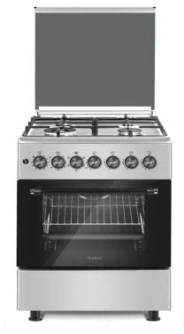 CUCINA 60X60 4 FUOCHI ACC. ELET FORNO A GAS VENTILATO INOX GRIGLIE GHISA