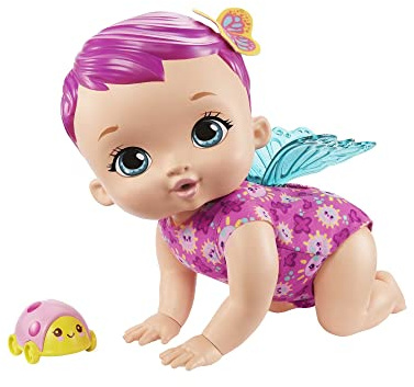 My Garden Baby - Bambola Farfalla Gattona , 30.5 cm, con 20 Suoni e Ali che si Muovono Davvero, GYP31
