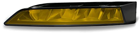Finest Folia Folien Set Nebelscheinwerfer Tagfahrleuchten Tönungsfolie Aufkleber Passgenau Zugeschnitten Auto Kfz Zubehör Selbstklebend C072 (DTM Yellow)