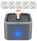 NICREW Cat Water Fountain, Pet Water Fountain with LED Nightlight and 5 Filters, 2L, Drinking Fountain for Cats and Small Dogs