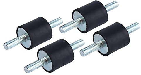 Gummibuchsen Halterungen M5 Metall M6 Silentblock Puffer M8 M4 Auspuff Vibrationsdämpfer Blöcke Luftkompressorpumpe Antivibrationsgummi Stoßdämpferhalterung Stoßdämpfer M6 20 * 20