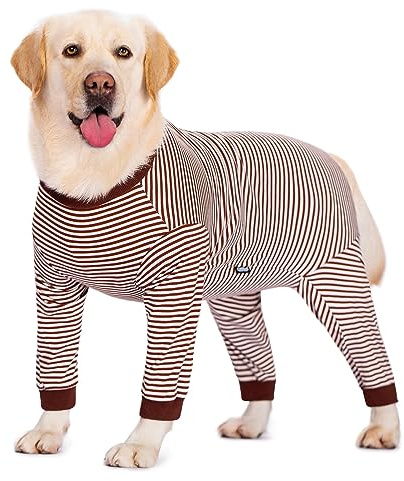 Axcimond Dog Recovery Suit Long Sleeve Dogs Onesie with Zipper Dog Bodysuit After Surgery Surgical Suit Post Spay Wounds Protector Female/Male Dogs Medical Pet Shirt Cone Alternative