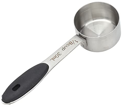Cuillère à Mesurer le café de 30 Ml, Cuillère à Soupe de 1/8 Tasse, Cuillère à Soupe en Acier Inoxydable, Cuillère de Table pour le thé en Poudre de Lait de Haricots, Grande