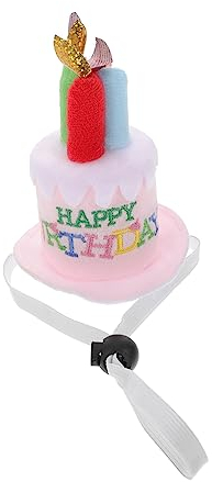 BCOATH Aus Plüsch mit Happy Birthday-kuchen Kopfbedeckung „happy Birthday“ Stickerei Foto-accessoire 1 Stück