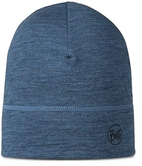 Buff®| Gorro Merino Lightweight Hombre Mujer Adulto Bufanda Multifuncional 100% Lana Merino, Senderismo, Aire Libre, Sostenible, Ligera, Fina, Talla Única, Azul Oscuro