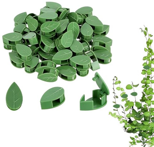 60 Stück Pflanzenhalter Wand, Pflanzenclips Wand Pflanzenwand Kletterpflanzen Halterung Pflanzenclips für Kletterpflanzen Plant Climbing Wall Garten Pflanzen Stängel pflanzenclips wand