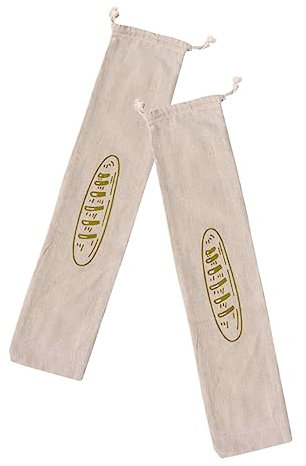 BESTonZON 2stücke Brotbeutel Aus Leinen Mit Kordelzug Wiederverwendbar Für Brotaufbewahrung Für Reisen Und Familiengebrauch Schlichtes Design