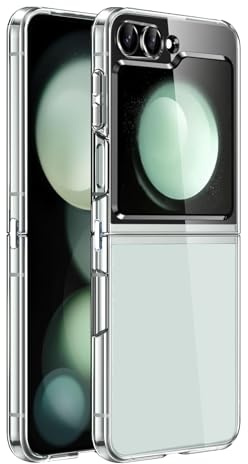 GiiKa für Samsung Galaxy Z Flip 5 Hülle Silikon, Ultra Dünne Handyhülle für Samsung Z Flip 5 Case, Kratzfeste, Soft TPU, Stoßfeste, Ganzkörper Telefonhülle für Galaxy Flip5 Schutzhülle, Transparent