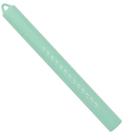 KANLVU Rolling Pin with Band Silicone Pasta Pin Dough Roller Smooth Roller Pin for Baking Dough, Pie Crust, Dough, Fondant, Pastry(Green)