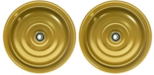 12 1/2 Zoll Scheibenrad Anhänger Handwagen Laufrad Rad Felge Klaufix DDR Gold | 2 Stück