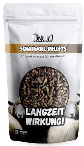 Bio2Grow Schafwoll-Pellets Dünger 5 Kg - Grow Organisch Indoor Outdoor Anbau Pflanzen Erde