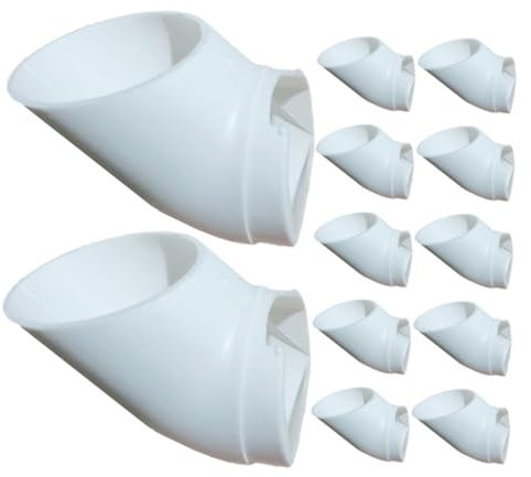 BEBEMOKO 12pezzi Impianto Idroponico Verticale in Plastica Tazze Rete Idroponiche Tubi Idroponici per Balcone e Finestra Kit Idroponico Senza Terra per Coltivazione di Verdure Fresche Conte