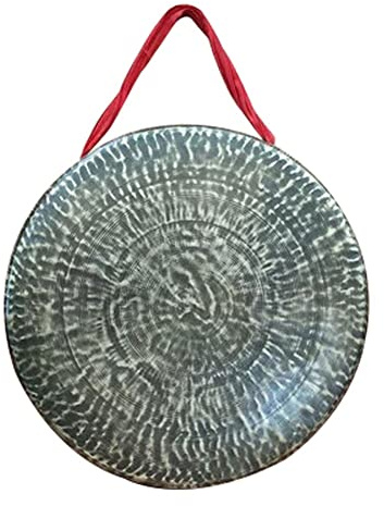 gong platillos gong tibetano instrumentos musicales China Wind Gong 28-40Cm se utiliza para colgar gongs chinos tradicionales(Color:28cm,Size:)