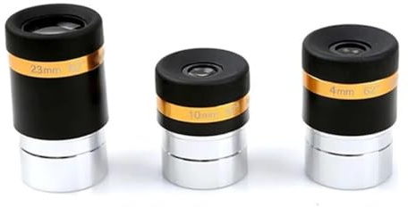 Teleskop 62 Grad asphärisches hochauflösendes Okular 4 mm 10 mm 23 mm beschichtet for 1,25 Zoll Astronomie-Teleskop(4mm 10mm 23mm)
